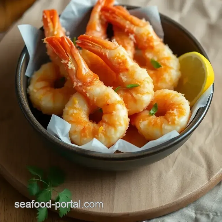 Crispy Coconut Prawns: A Tropical Delight presentation
