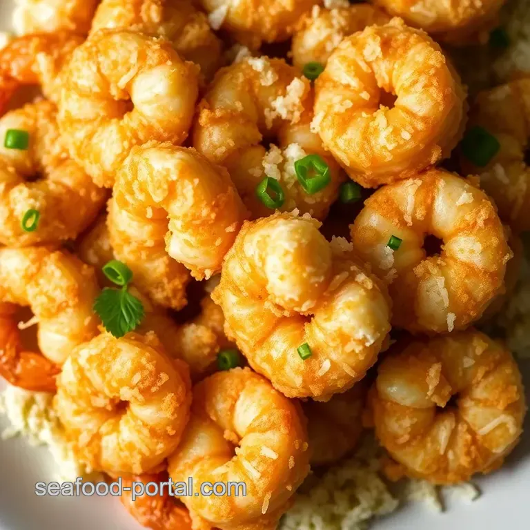 Crispy Coconut Shrimp Delight presentation