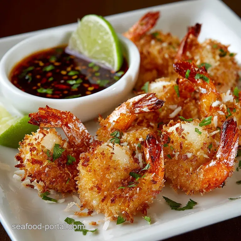 Coconut Shrimp Crispy Tropical Prawns with Zesty Mango Dipping Sauce
