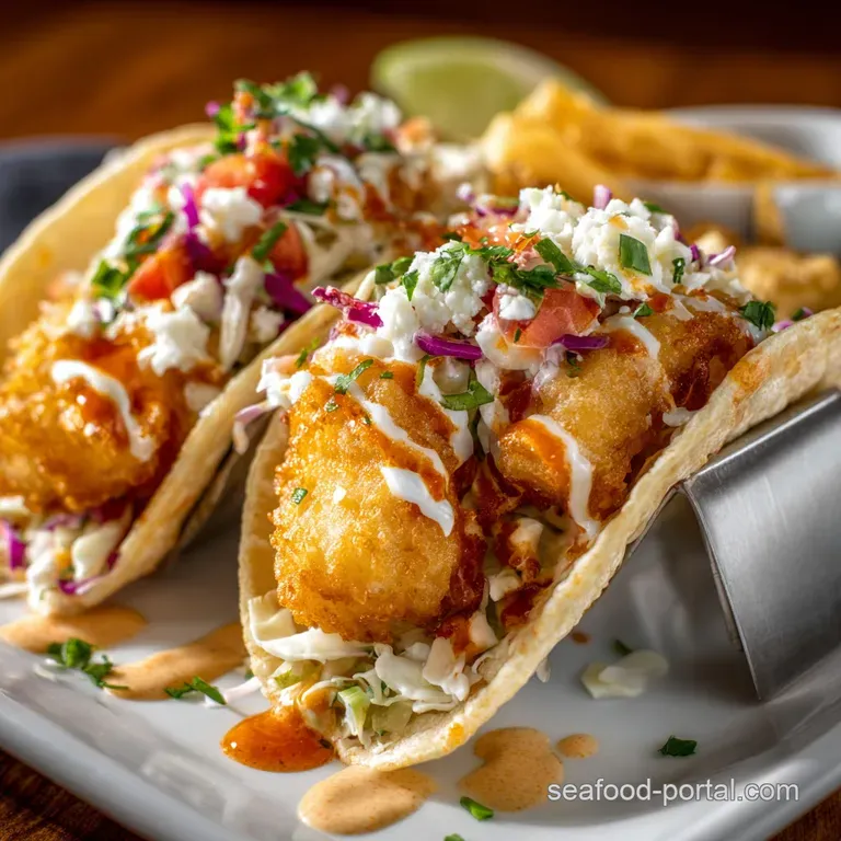 Cod Tacos Baja Style: the Secret to Ultra-Crispy Fried Fish Tacos presentation