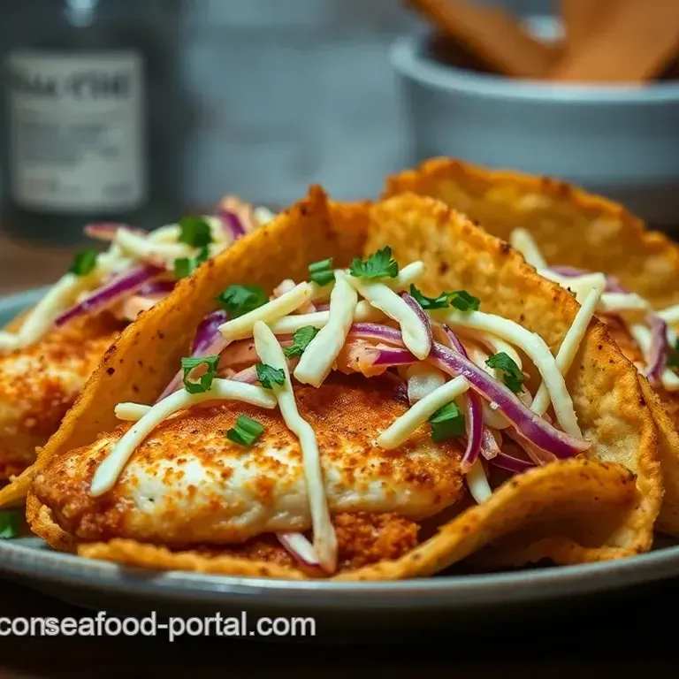 Crispy Cod Tacos with Spicy Slaw