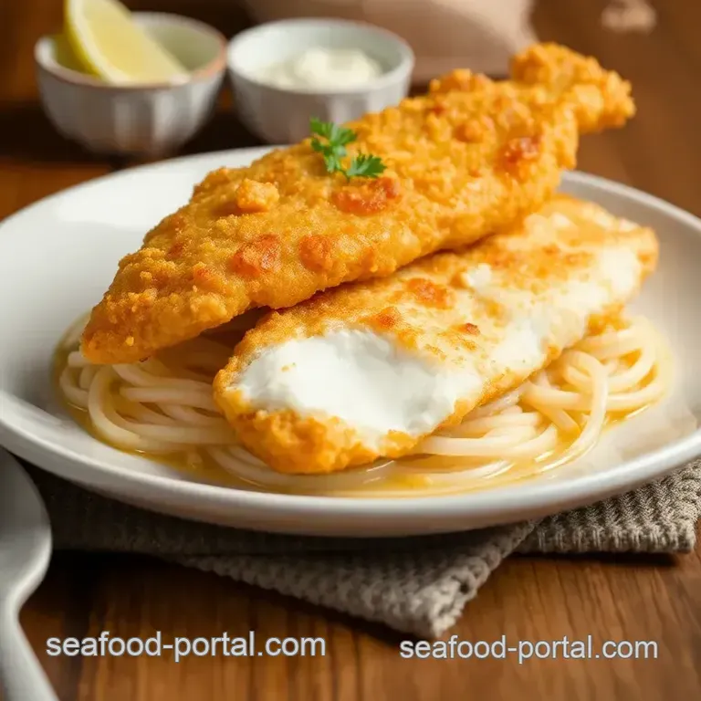 Fried Fish Cod Crispy Delight presentation