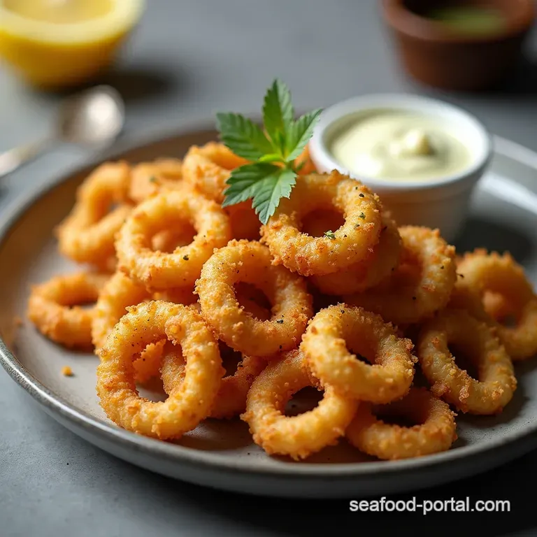 The Better Than the Chippy Crispy Fried Calamari with LemonHerb Aioli