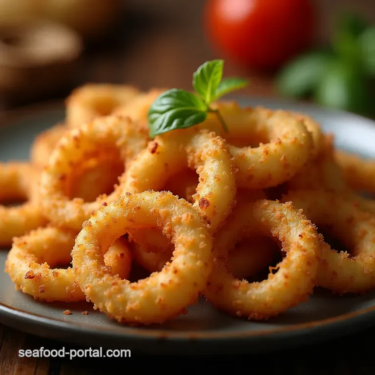 Crispy Golden Calamari The Lighter Brighter Fritto Misto Style presentation