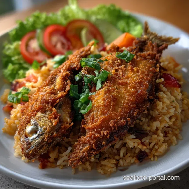 Crispy And Savory Fried Fish And Rice Recipe