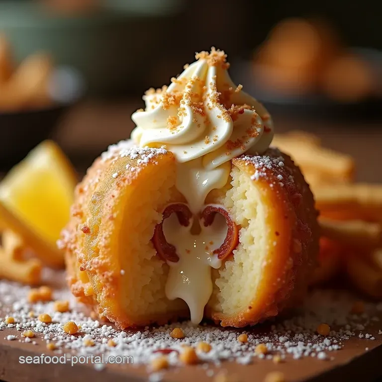 The Ultimate Rock Solid Fried Ice Cream Crispy Coating Frozen Centre presentation