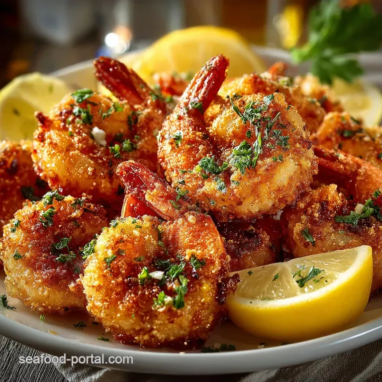 Crispy Fried Jumbo Shrimp Recipe The Secret to a Golden Crunch presentation