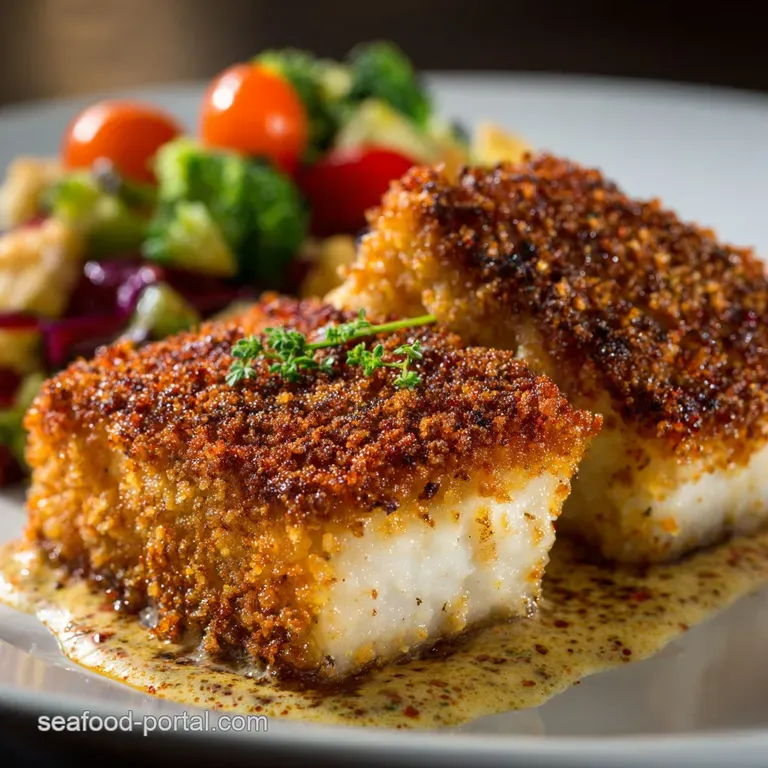 Fried Mahi Mahi: Ultra-Crispy Pan-Fried Fillets with Zesty Panko presentation