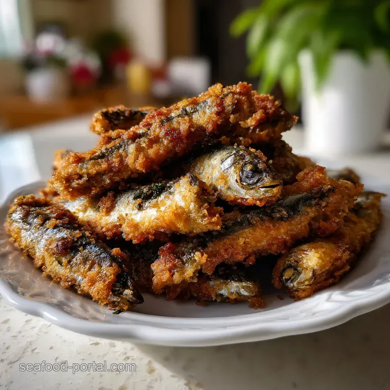 Crispy Fried Sardines Recipe: Smoky-Citrus Crunch presentation