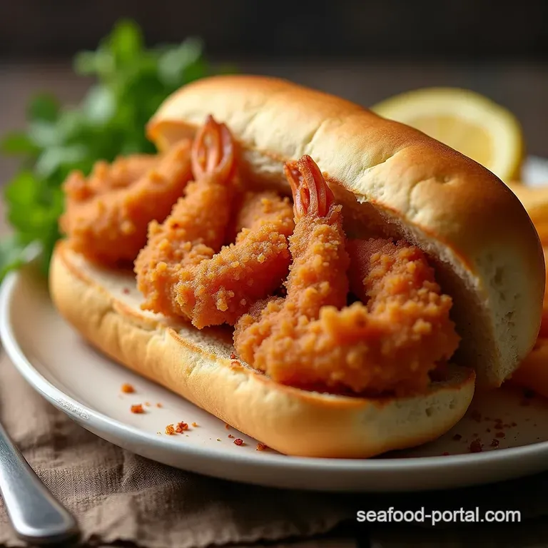 The Ultimate Crispy New Orleans Fried Shrimp Po Boy