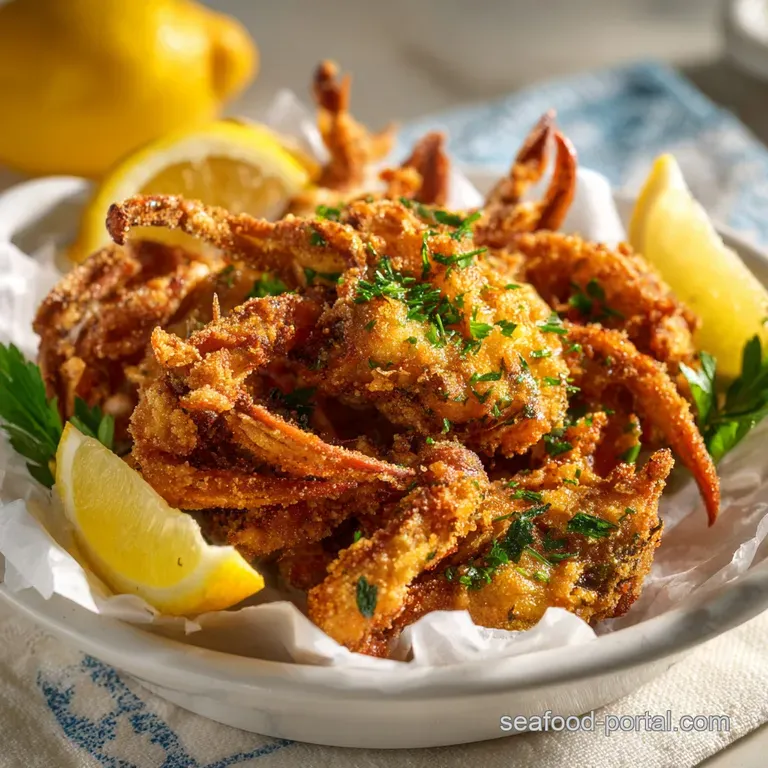 Fried Soft Shell Crab: Ultimate Crispy Southern Style presentation