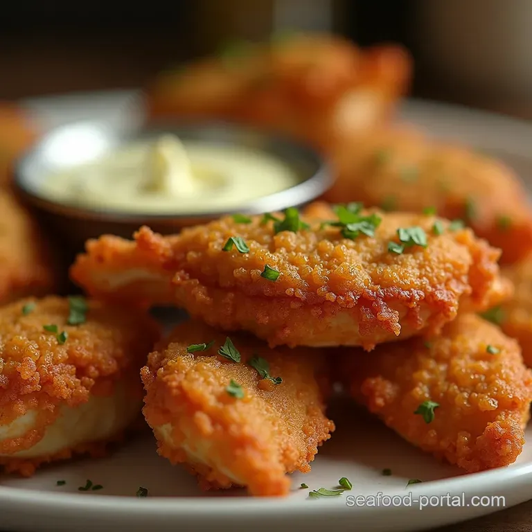 The Perfect Crunch Crispy Fried Soft Shell Crabs with Zesty LemonCaper Aioli presentation