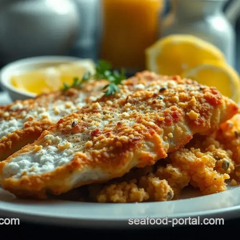 Crispy Fried Trout with Lemon Herb Butter