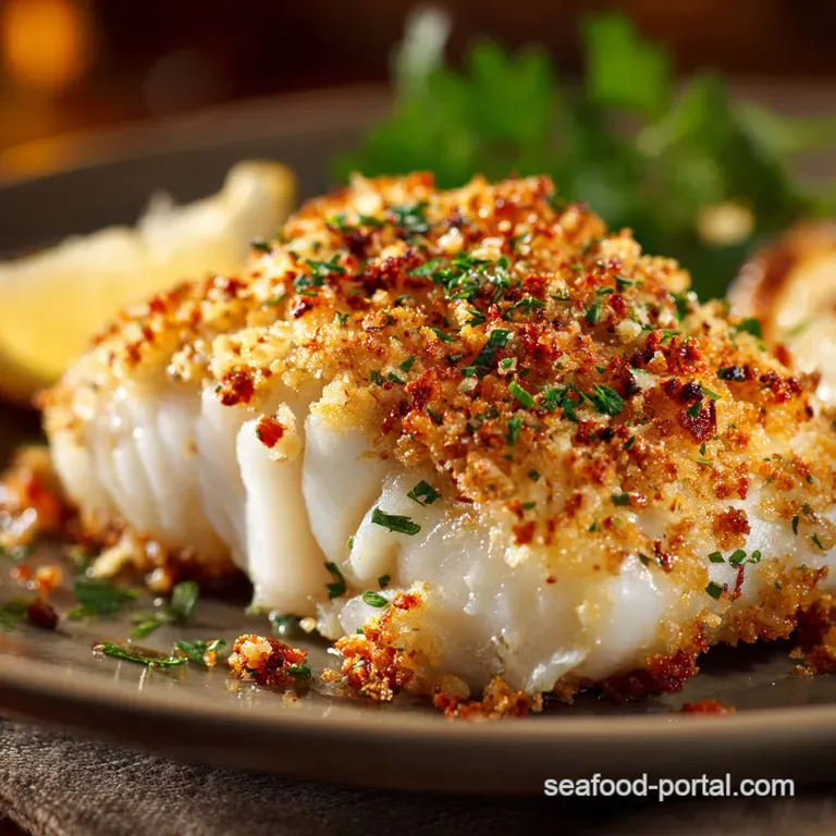 Baked Brilliance Crispy Garlic Parmesan Crusted Cod