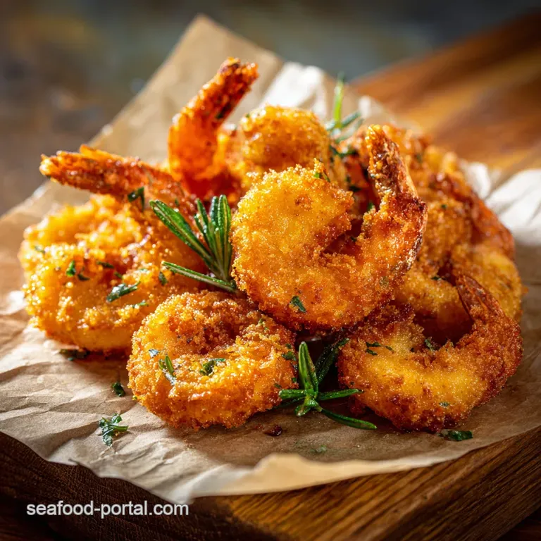 Crispy Golden Prawns with Zesty Lemon Dust the Ultimate Chip Shop Starter presentation