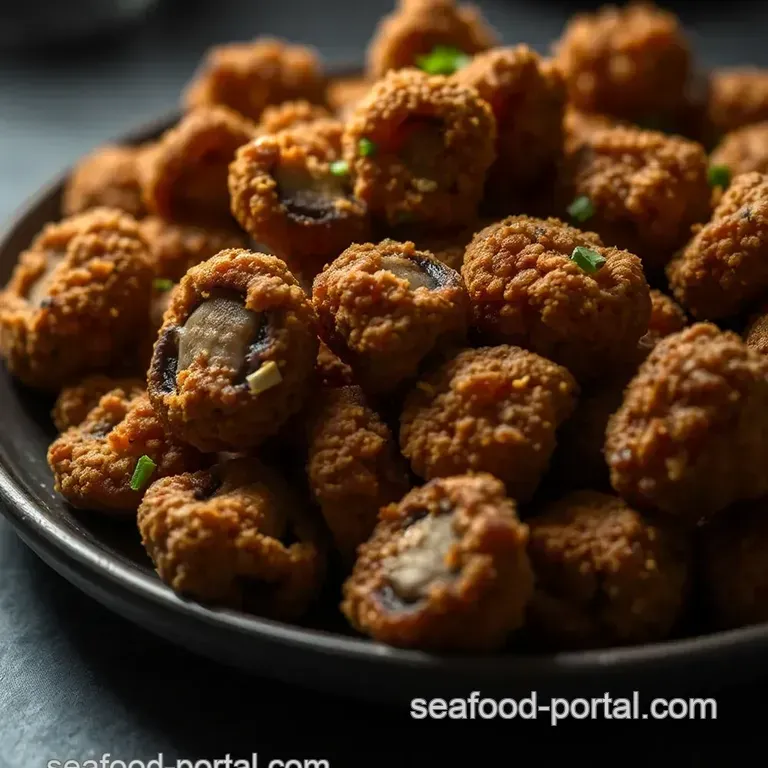 Crispy Golden Fried Mushrooms: The Ultimate Snack Delight presentation