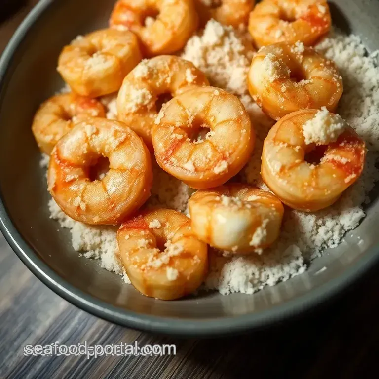Crispy Golden Shrimp Batter presentation