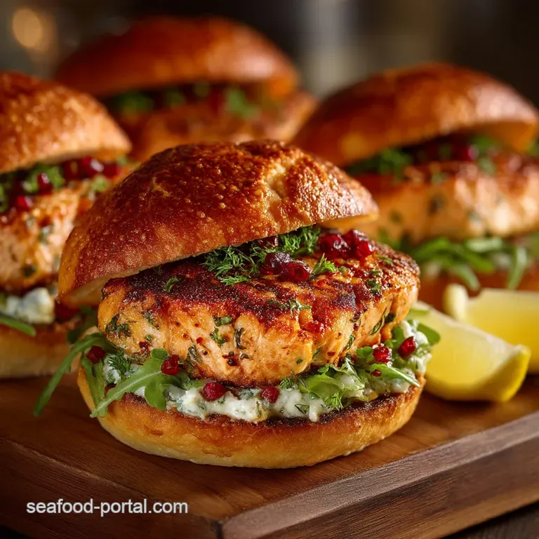 The Ultimate HandChopped Salmon Burgers with Bright LemonDill Aioli