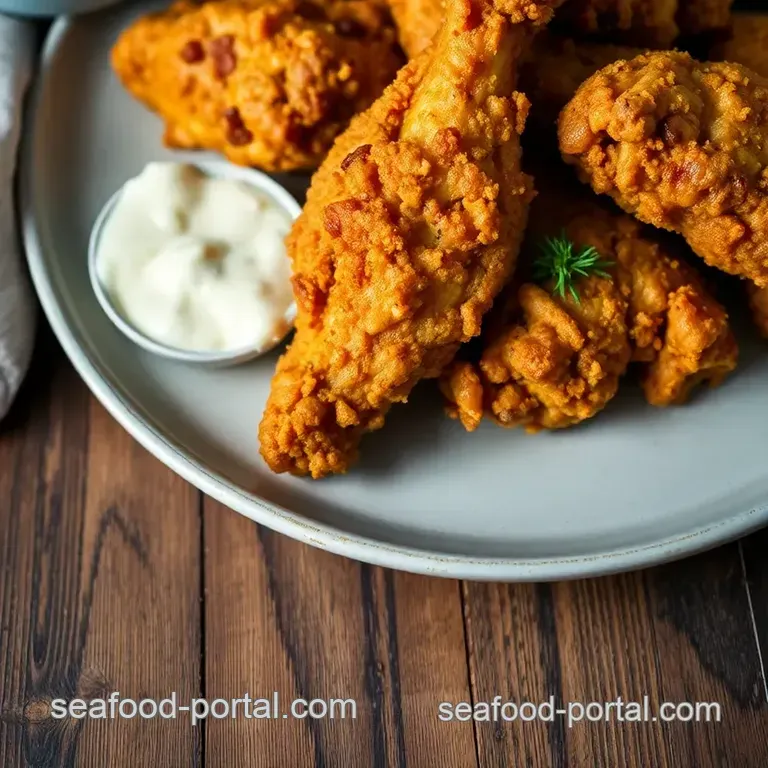 Crispy Oven-Fried Chicken: a Guilt-Free Delight presentation