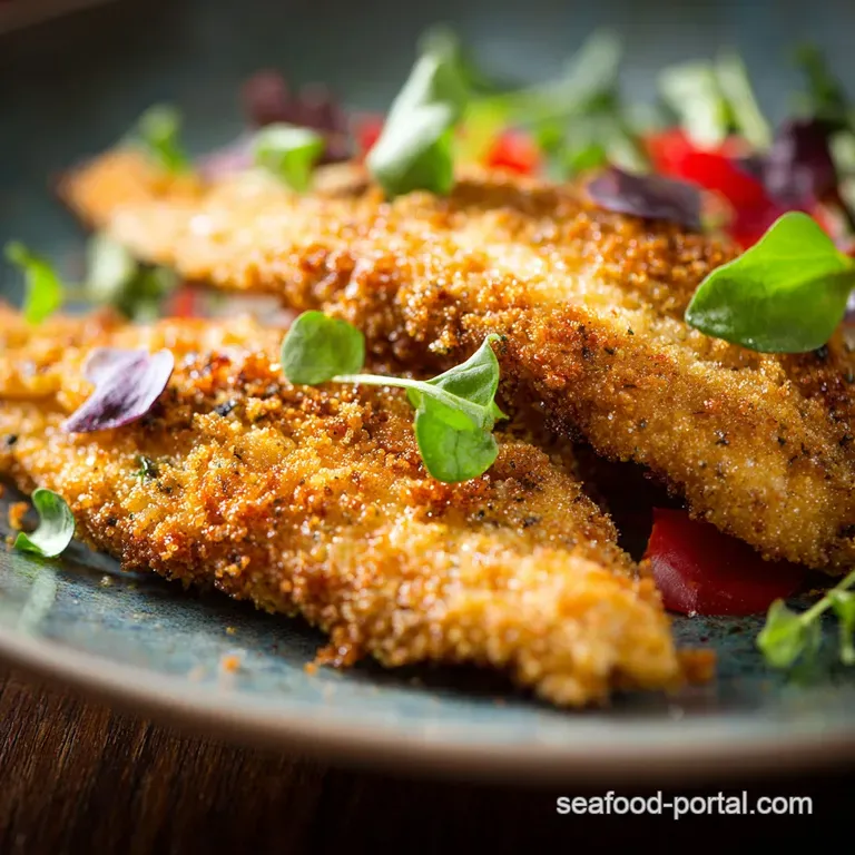 Crispy Fauxfried Catfish Southern Comfort Oven Style presentation
