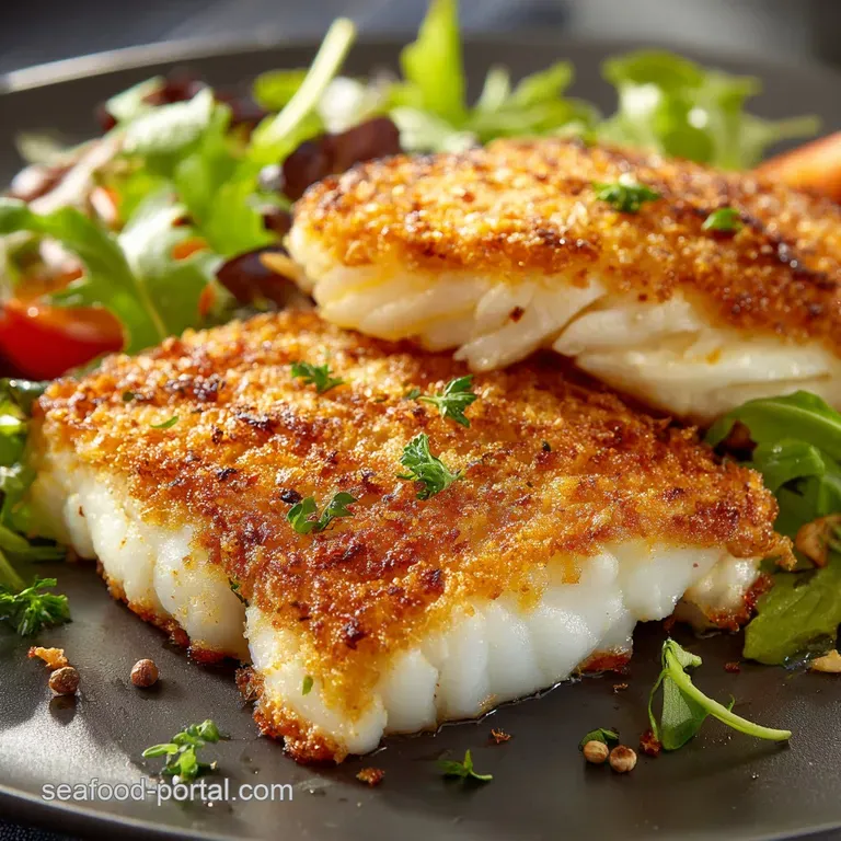 Fried Cod Fish Recipe: Crispy Pan-Fried Fillets (The Chip Shop Classic) presentation