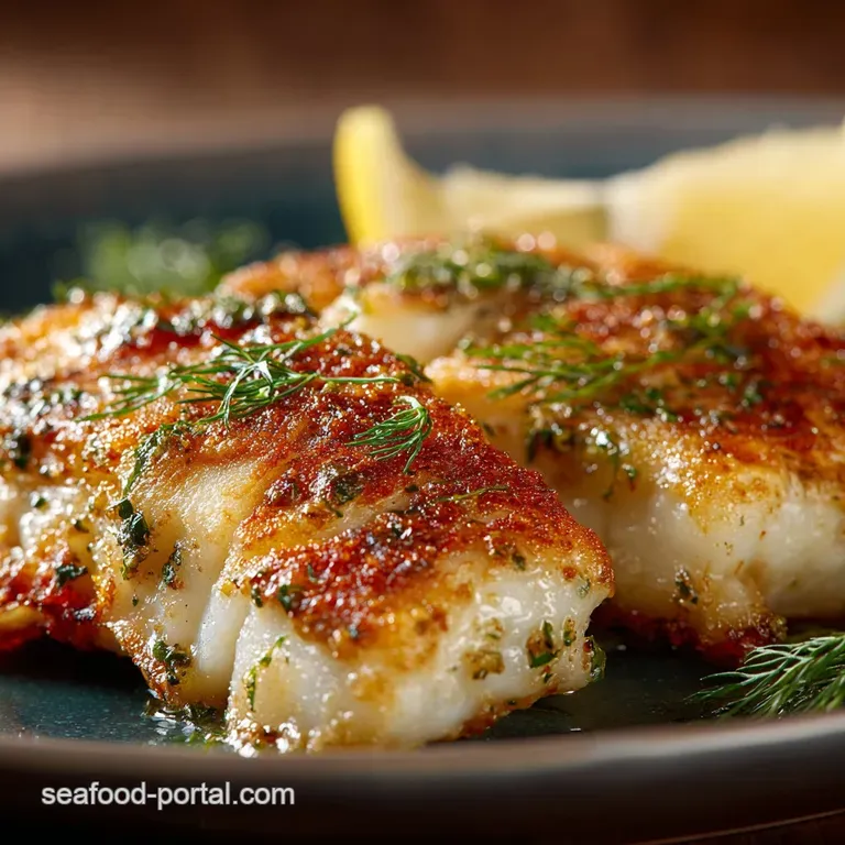 Crispy Pan Fried Haddock Golden Fillets in 25 Minutes with LemonDill Butter