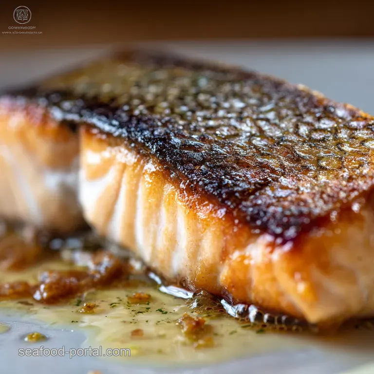Crispy Pan Fried Salmon with Brown Butter Glaze and Flawless Skin