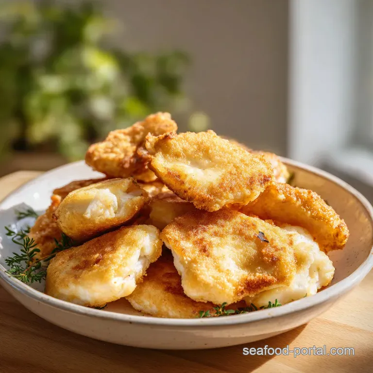 Flaky white fish fillets arranged on a modern ceramic platter with steamed asparagus and a drizzle of lemon butter.