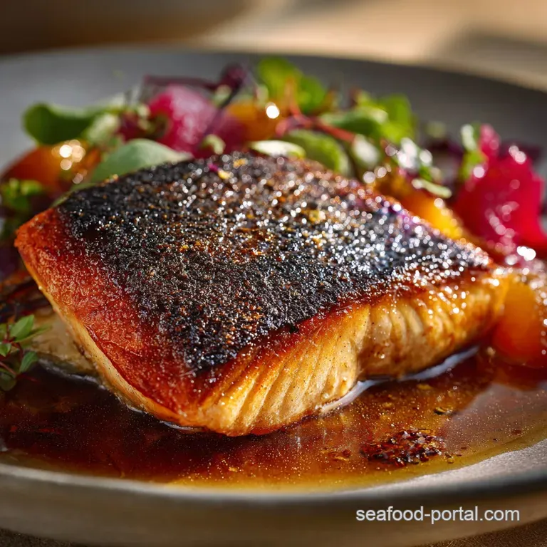 Sockeye Salmon: the Proper Pan-Seared Recipe with Crispy Skin Brown Butter presentation