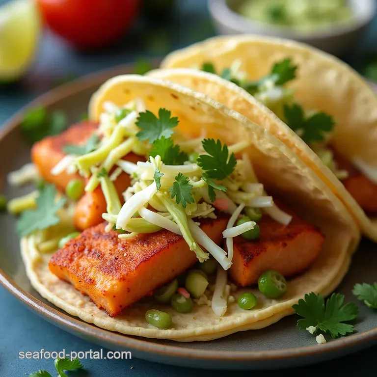 Crunch Time NextLevel Crispy Salmon Tacos with Zesty Lime Slaw