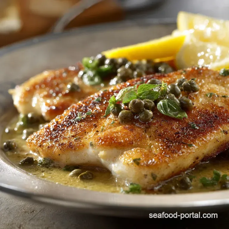 PanSeared Flounder with Zesty Lemon-Caper Sauce (Ready in 18 Minutes)