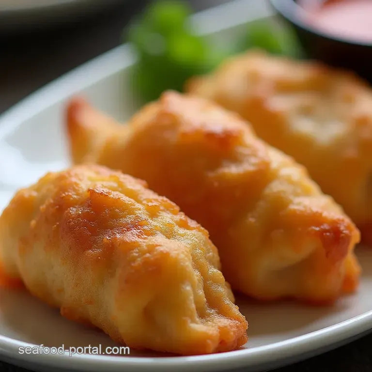 The Proper Crispy Wonton Golden Fried Prawn Pork Parcels
