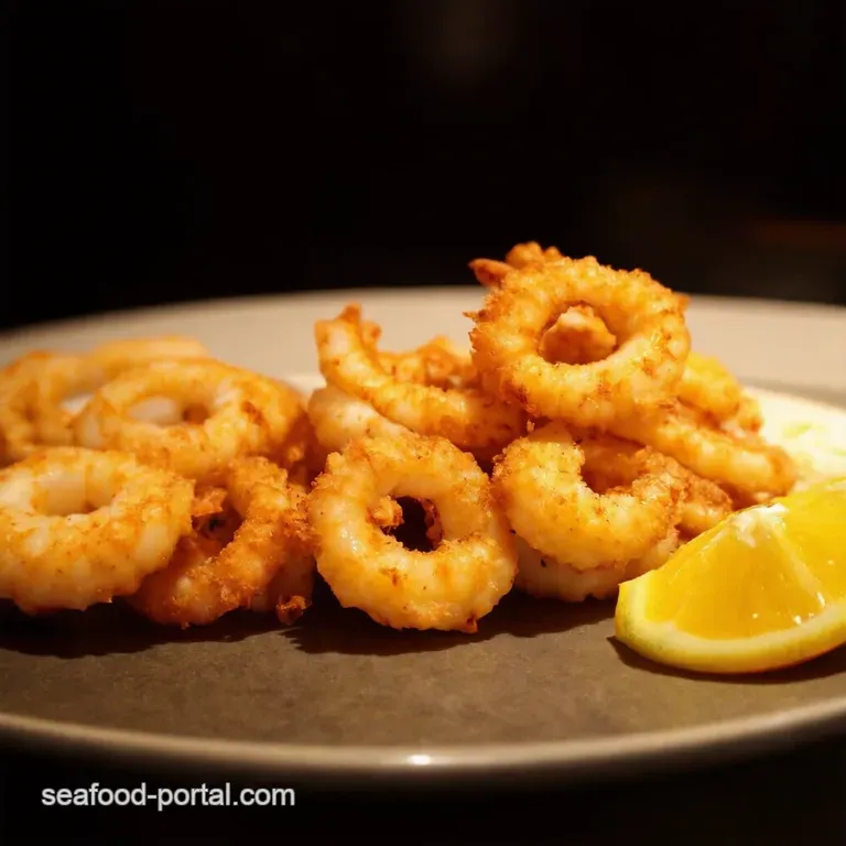 Crispy PubStyle Calamari with Zesty Lemon Aioli presentation
