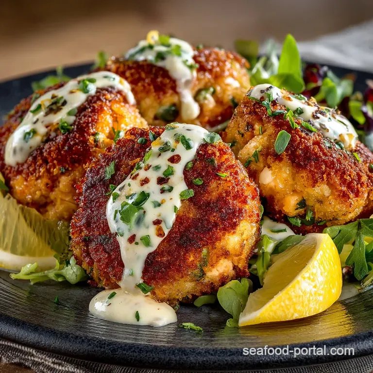 Crispy Corner Shop Salmon Croquettes with Zesty Lemon Aioli presentation