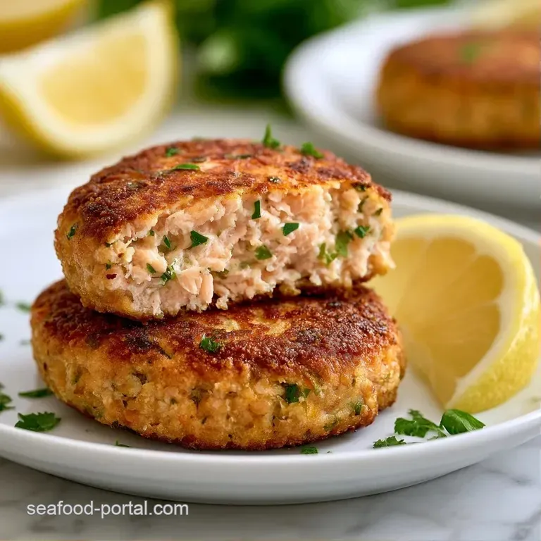 Three golden seared cakes stacked neatly on a white plate with a swirl of creamy aioli and a sprinkle of fresh chives.
