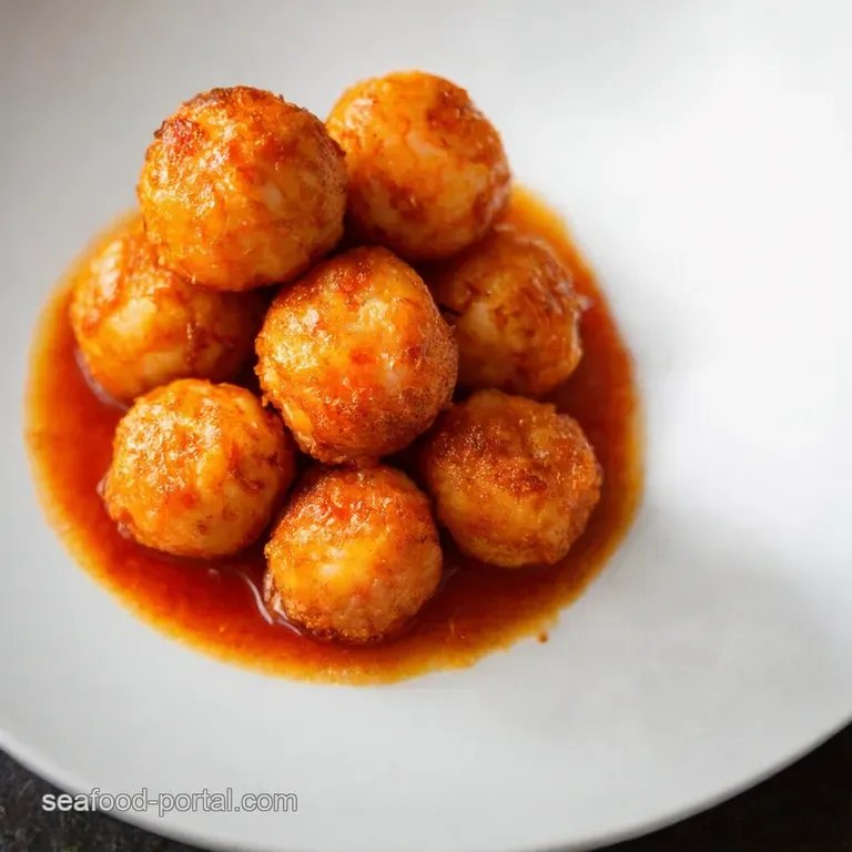 Crispy Shrimp Balls with Zingy Sweet Chili Dip