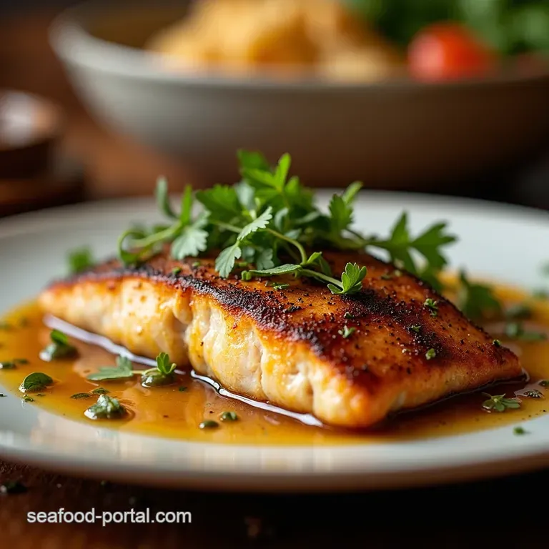 Crispy Skin Rainbow Trout with Brown Butter and Caper Sauce A Touch of Posh Made Easy presentation