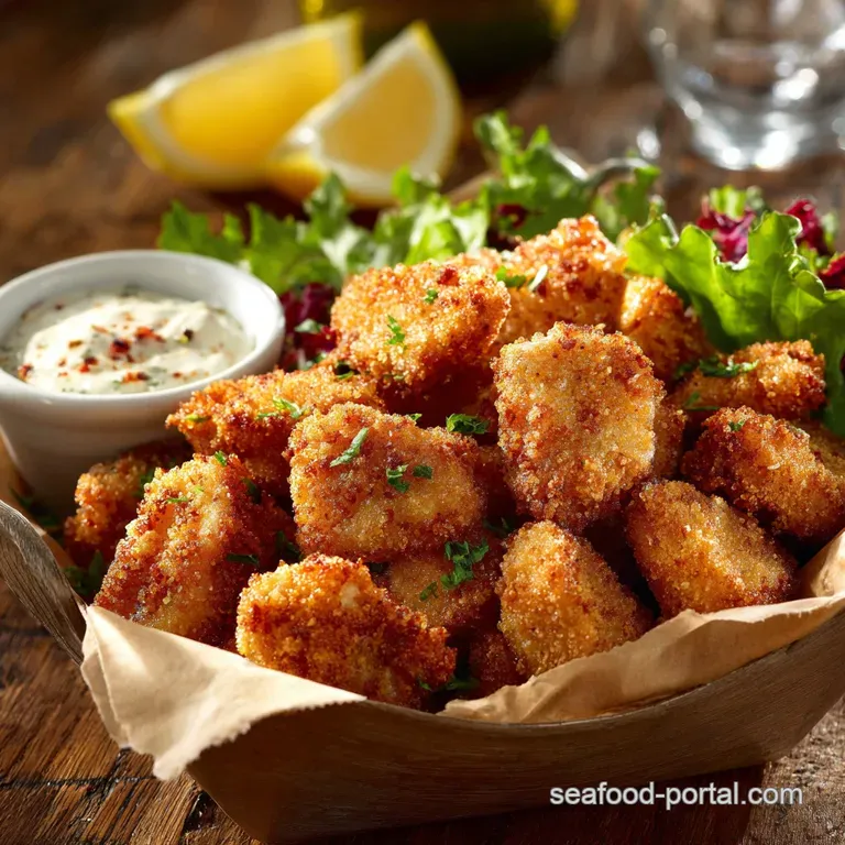 Southern Fried Catfish Nuggets Doubledredged and Ultracrisp presentation