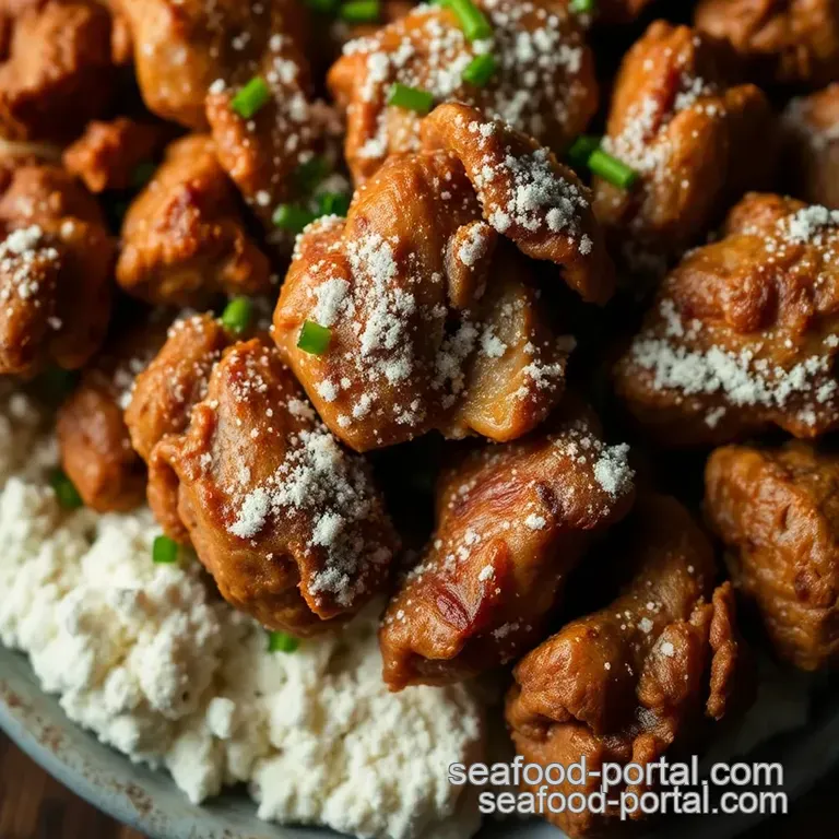 Crispy Southern Fried Chicken Livers presentation