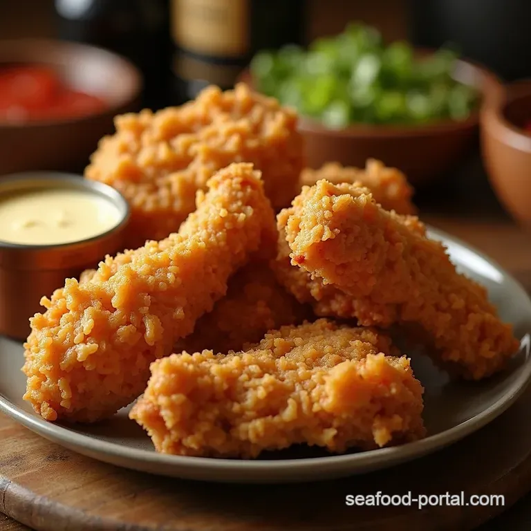 The Golden Standard Chefs Recipe for Perfectly Crispy Juicy Southern Fried Chicken presentation