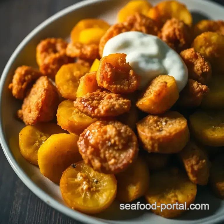 Crispy Southern Fried Squash presentation
