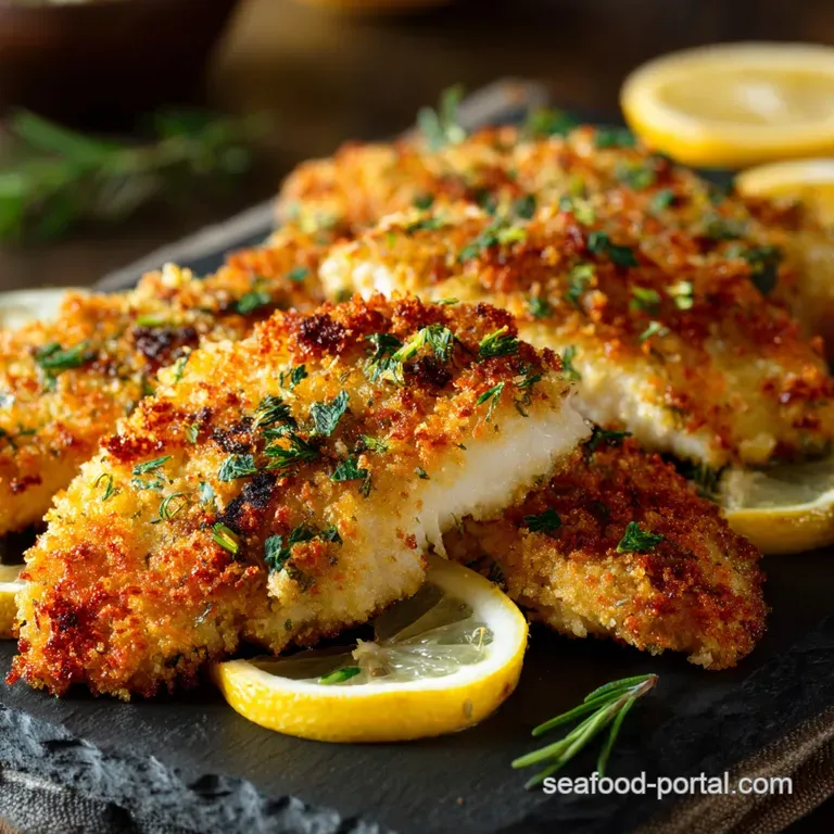 Tilapia Panko Crusted: Crispy Lemon Herb Fillets (Baked or Air Fried)