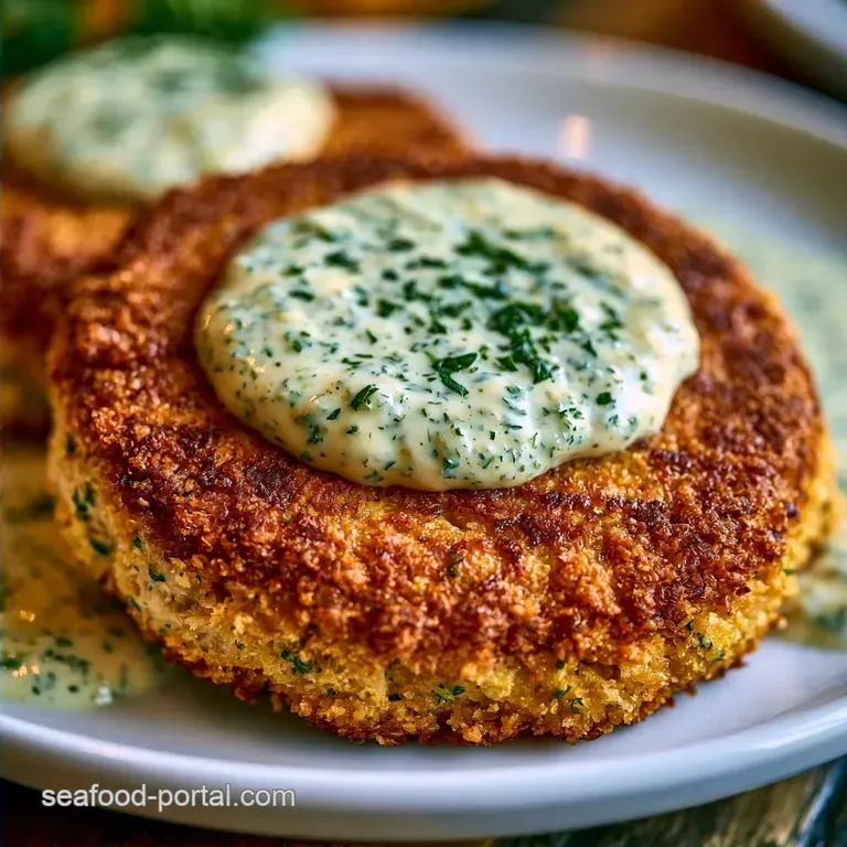 Crispy Canned Tuna Patties with Tartar Sauce