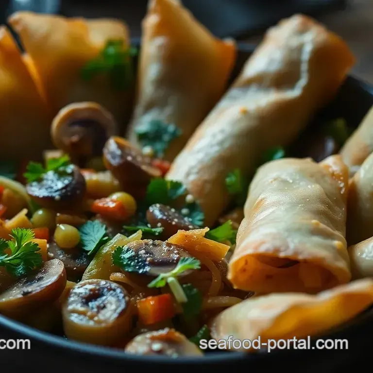 Crispy Vegetable Egg Rolls: A Flavorful Homemade Treat Crispy Vegetable Egg Rolls with Stir-Fry Filling
