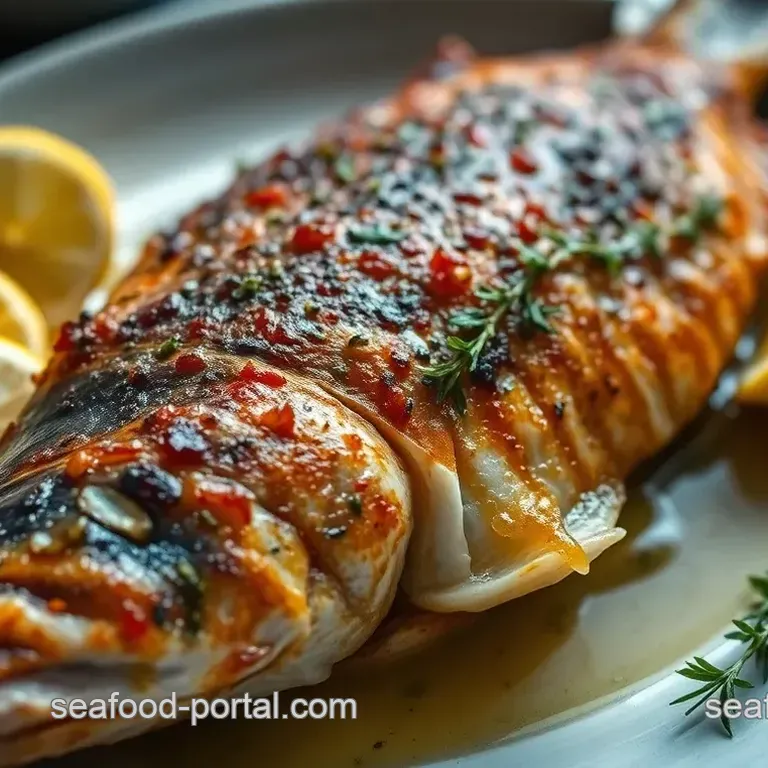 Ultimate Crispy Whole Black Sea Bass Recipe with Zesty Lemon Herb Dressing!