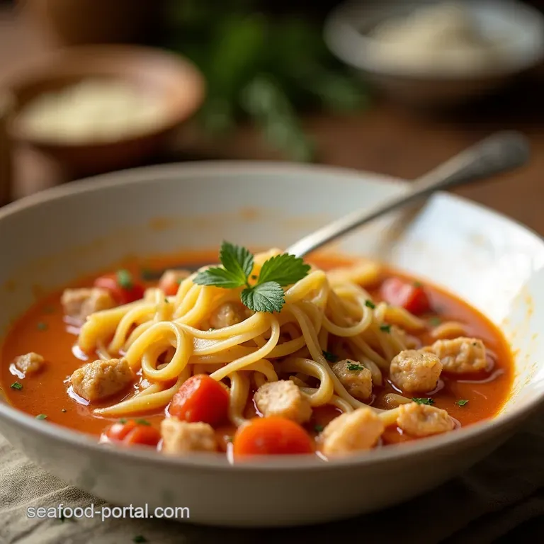 Crockpot Cozy Easy Chicken Noodle Soup presentation