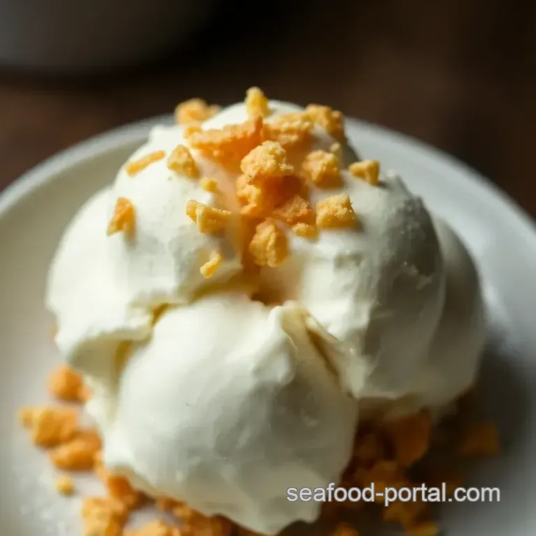 Crunchy on the Outside Creamy on the Inside: Deep Fried Ice Cream presentation