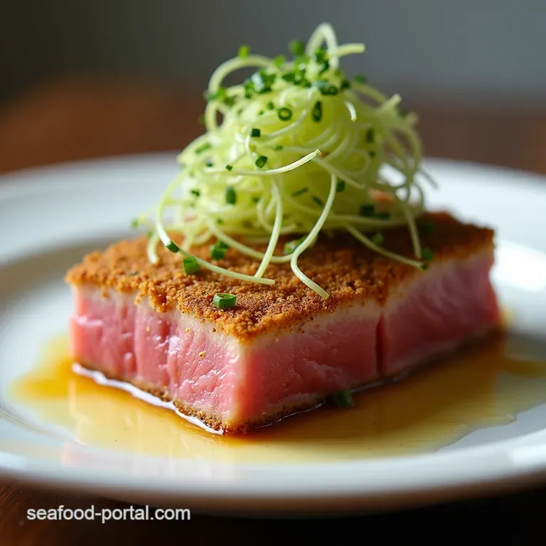 Quick N Crusted RestaurantQuality Seared Ahi Tuna with GingerLime Drizzle