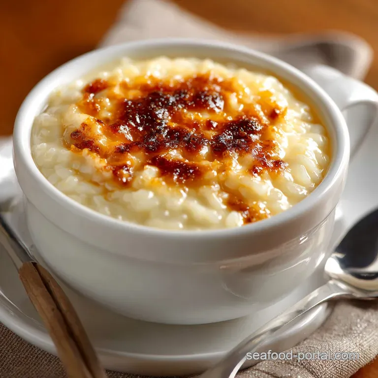 Creamy Rice Pudding with a Custard Twist: The Kings Silky Comfort Dessert