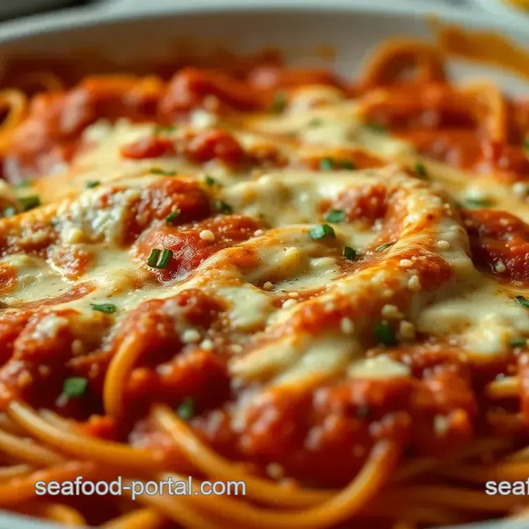 Decadent Baked Spaghetti with Cream Cheese Delight